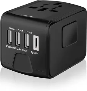 saunorch international travel power adapter