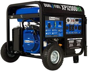 DuroMax XP12000HX Dual Fuel Portable Generator, 12000 Watt generator, Gas or Propane generator