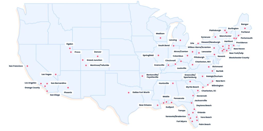 breeze airways destinations, discount flights