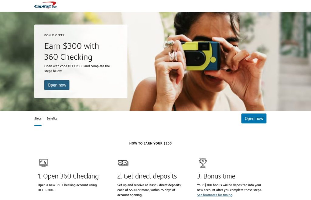 capital one 360 checking account $300 bonus, best bank bonuses, bank checking account bonus