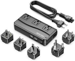 bestek 250w 220v to 110v international power converter